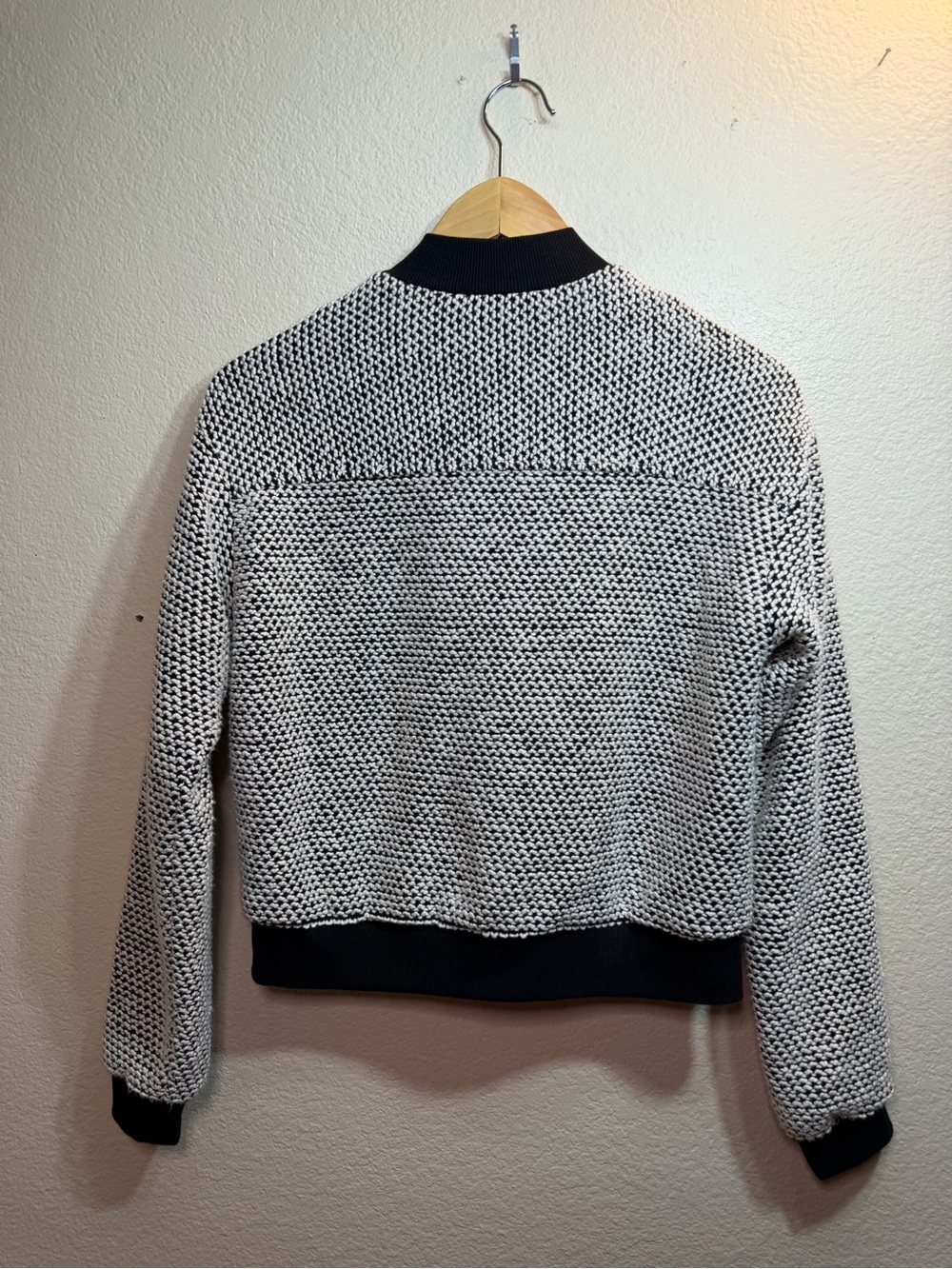 Marine Layer Birdseye Bomber Jacket Small Basic Layers Fall - Picture 6 of 6